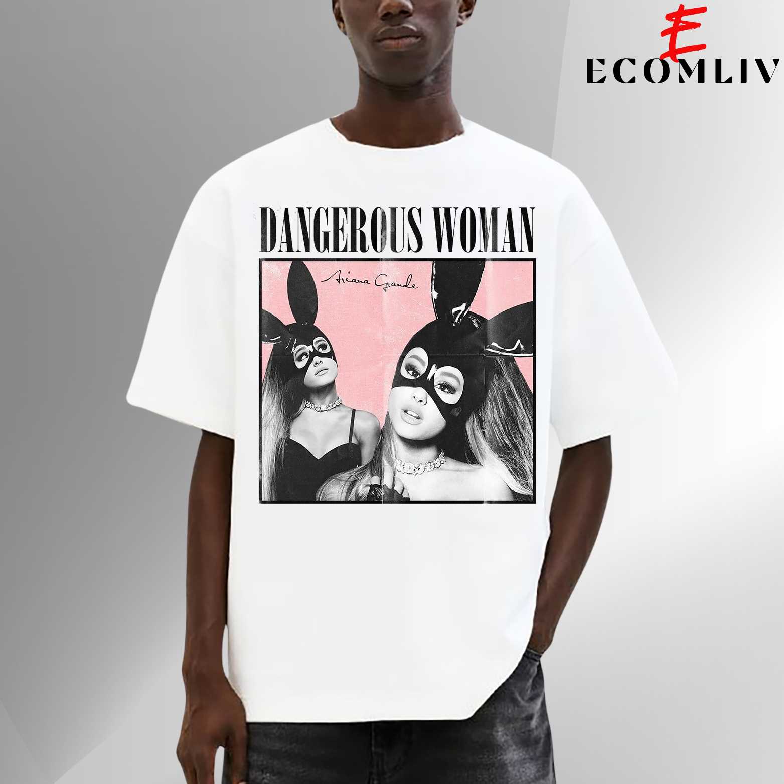 Dangerous Woman Album Tee, Ariana Grande Shirt, Music Streetwear